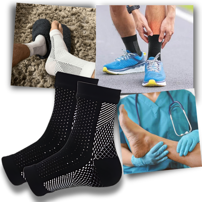 Open Toe, Anti-Slip Compression Socks for Comfort – Neuropathy Support Socks