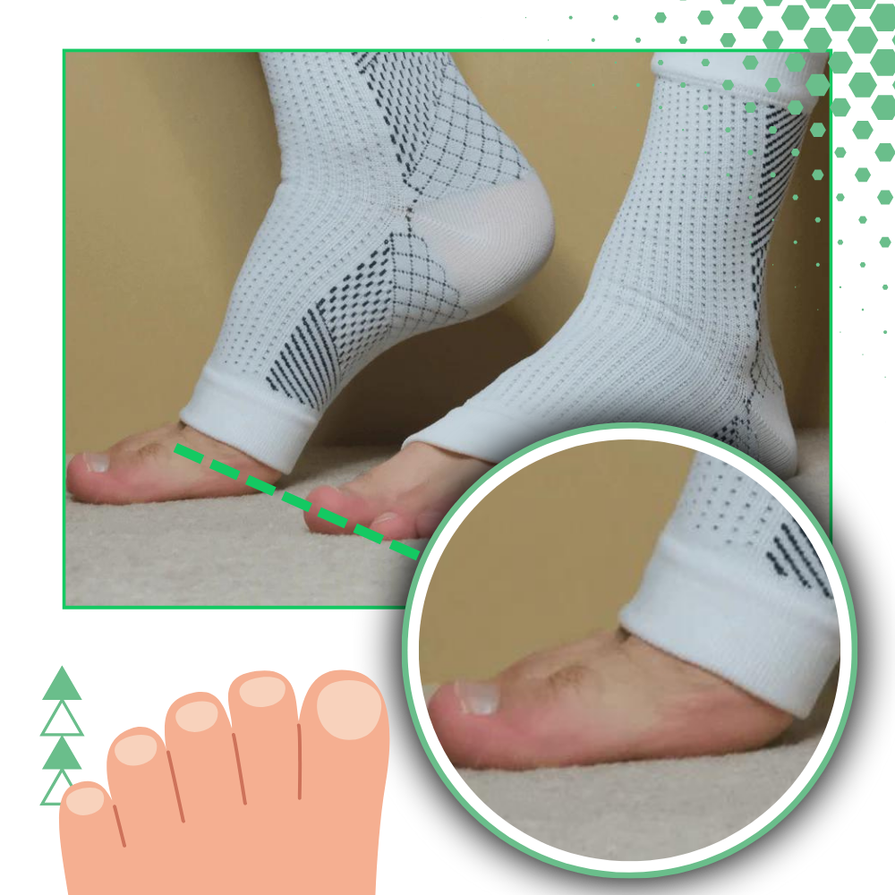 Open Toe, Anti-Slip Compression Socks for Comfort – Neuropathy Support Socks