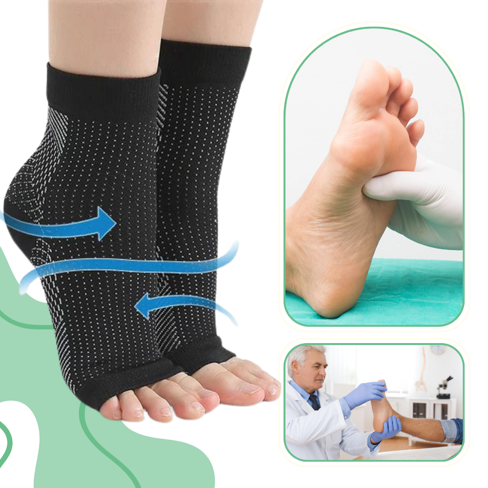 Open Toe, Anti-Slip Compression Socks for Comfort – Neuropathy Support Socks