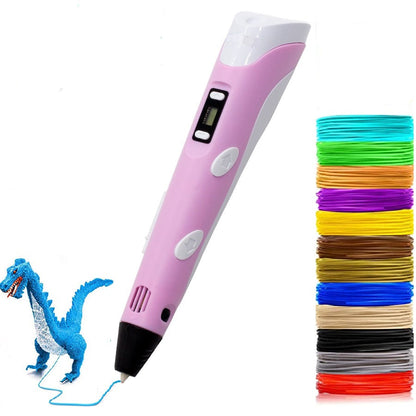 3D Printing Pen For Kids Creative Art Device Safe No Heat Design Non Toxic Filament Back To School 2025 Gift