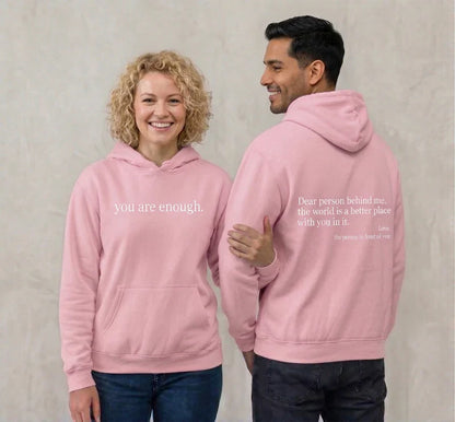 Unisex Warm Hoodie - Graphic Front-Pocket Hoodie With Back Print, Fleece-Lined, Casual Wear