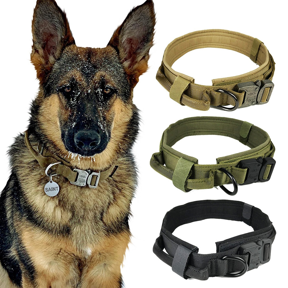 Dog2025 Edition Collar Tactical K9 With Patch Panel Top Handle Training And Control Fall