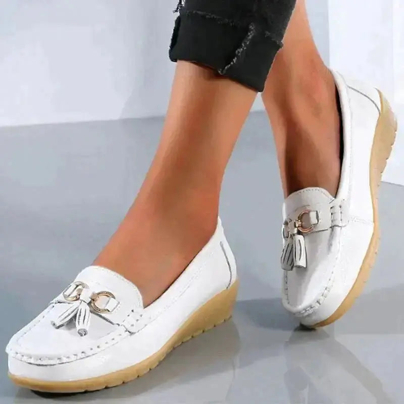 Variant image for Women's Orthopedic Moccasins, Breathable PU Leather Ladies Moccasin Shoes for Comfort and Support-53