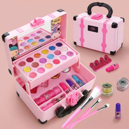 Princess Makeup Play Kit for Kids - Safe, Non-Toxic Cosmetic Kit with Lipstick & Eye Shadow