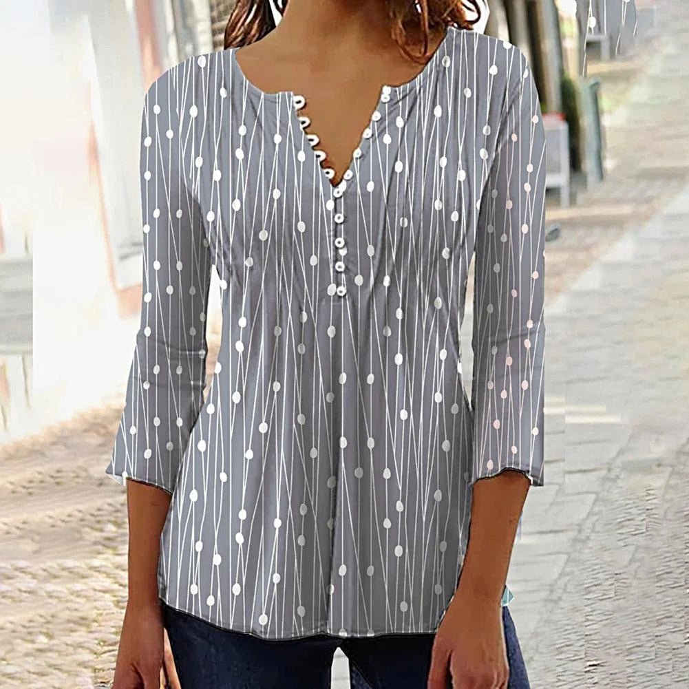 Variant image for Elegant Women's V-Neck White Blouse, Lightweight and Comfortable Spring Top for Casual or Formal Occasions-11