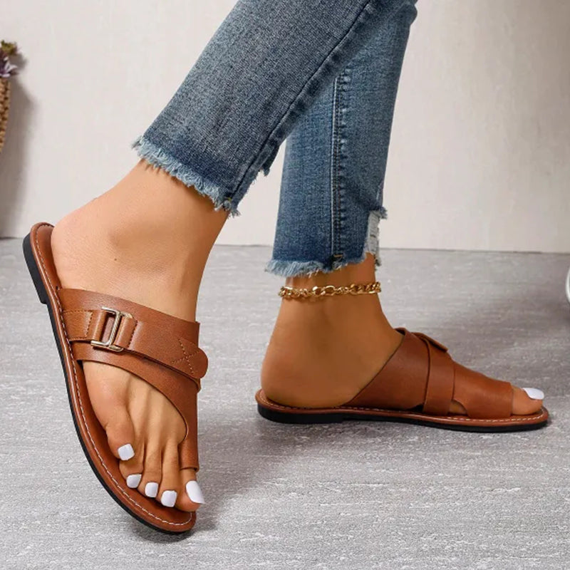 Comfortable Women���s Sandals with Adjustable Straps, Ergonomic Design, Anti-Hallux Valgus Support, Stylish and Durable-4