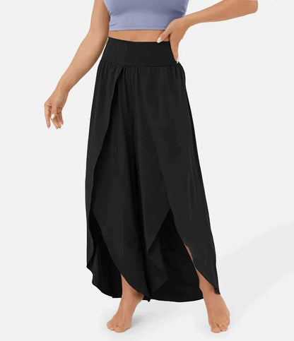 High-Waisted Palazzo Pants for Women, Comfortable Wide-Leg Trousers, Lightweight Summer Fashion-6