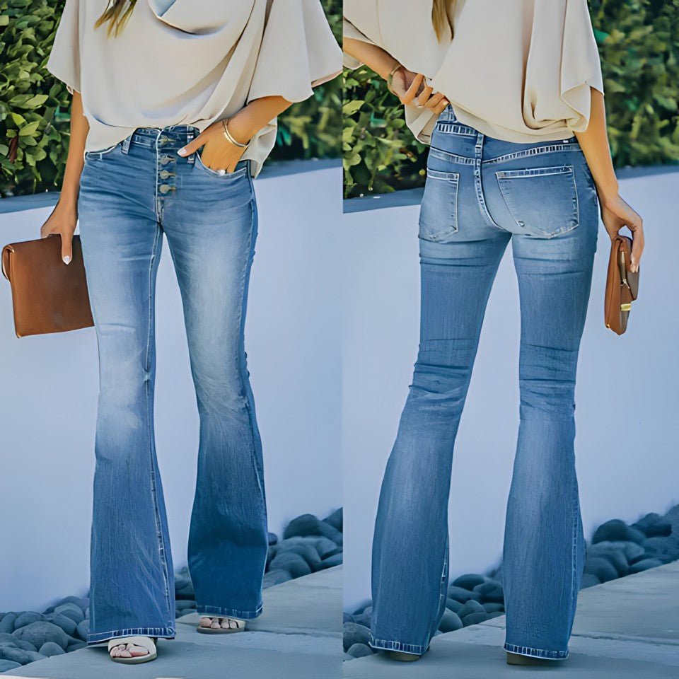 Variant image for Women's Vintage Jeans, Sculpting Fit, High Waist, Soft Breathable Denim, Casual Everyday Wear, Various Sizes Available-1