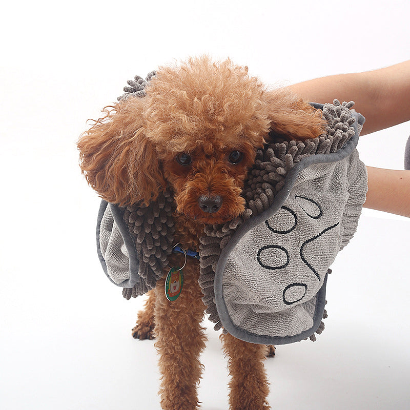 Dog Towel Wrap With Hand Pockets Fast Dry Microfiber For Pets Plush Absorbent Bath Wrap Fall 2025 Cozy Gift